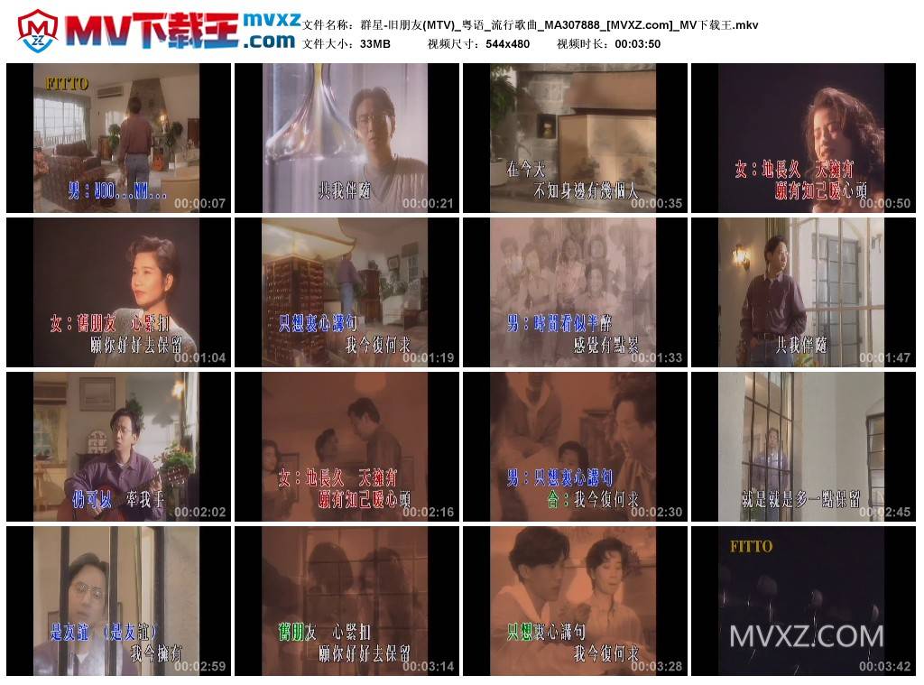 群星-旧朋友(MTV)_粤语_流行歌曲_MA307888